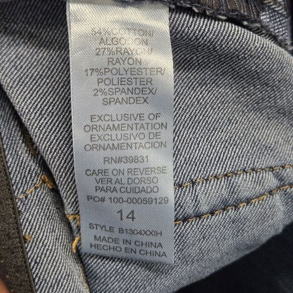 Democracy Ab Technology Womens 14 Slimming Jeans Ankle Stretch B1304XXIH - Picture 3 of 7